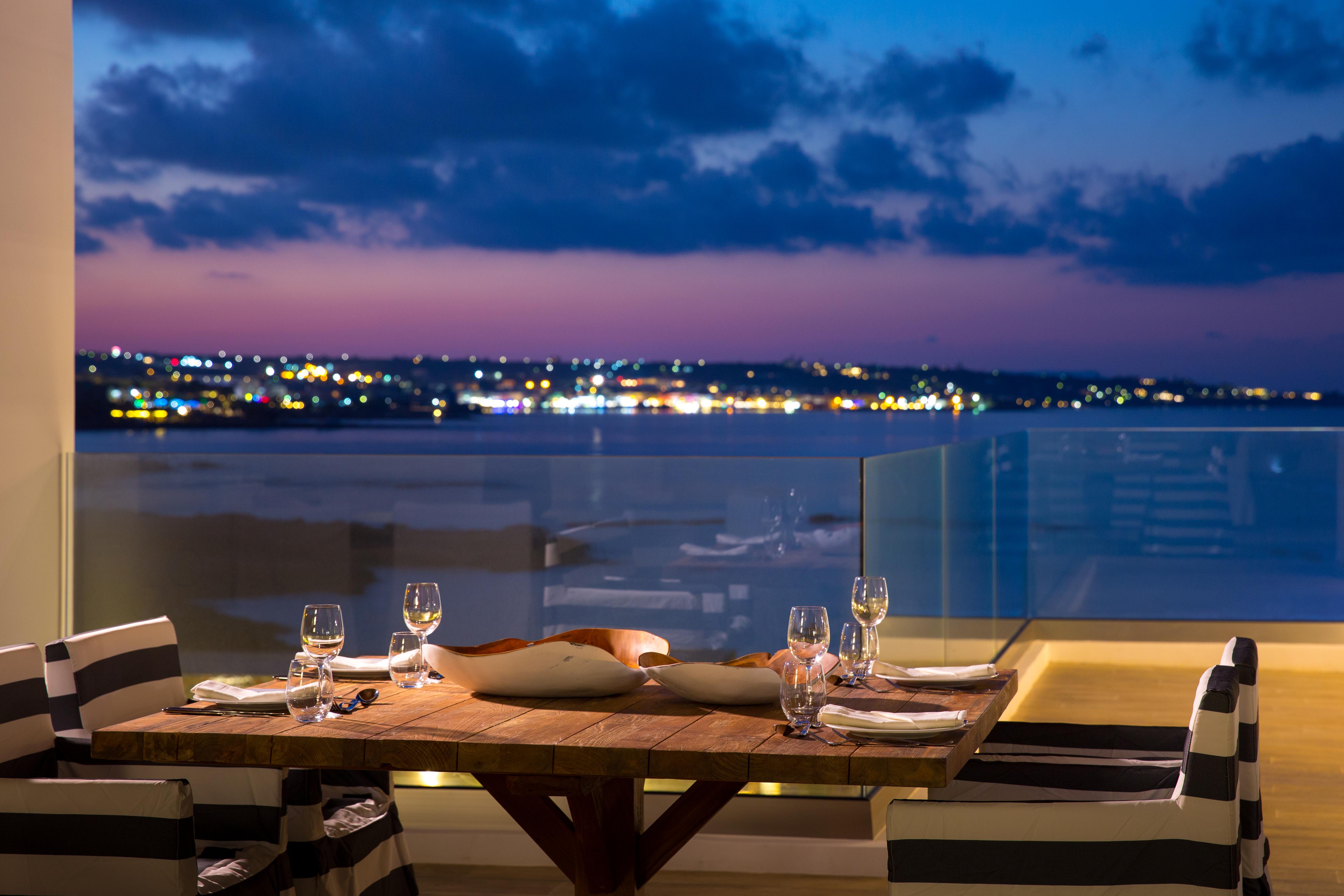 Abaton Island Resort & Spa Limenas Chersonisou Exterior foto View from the restaurant
